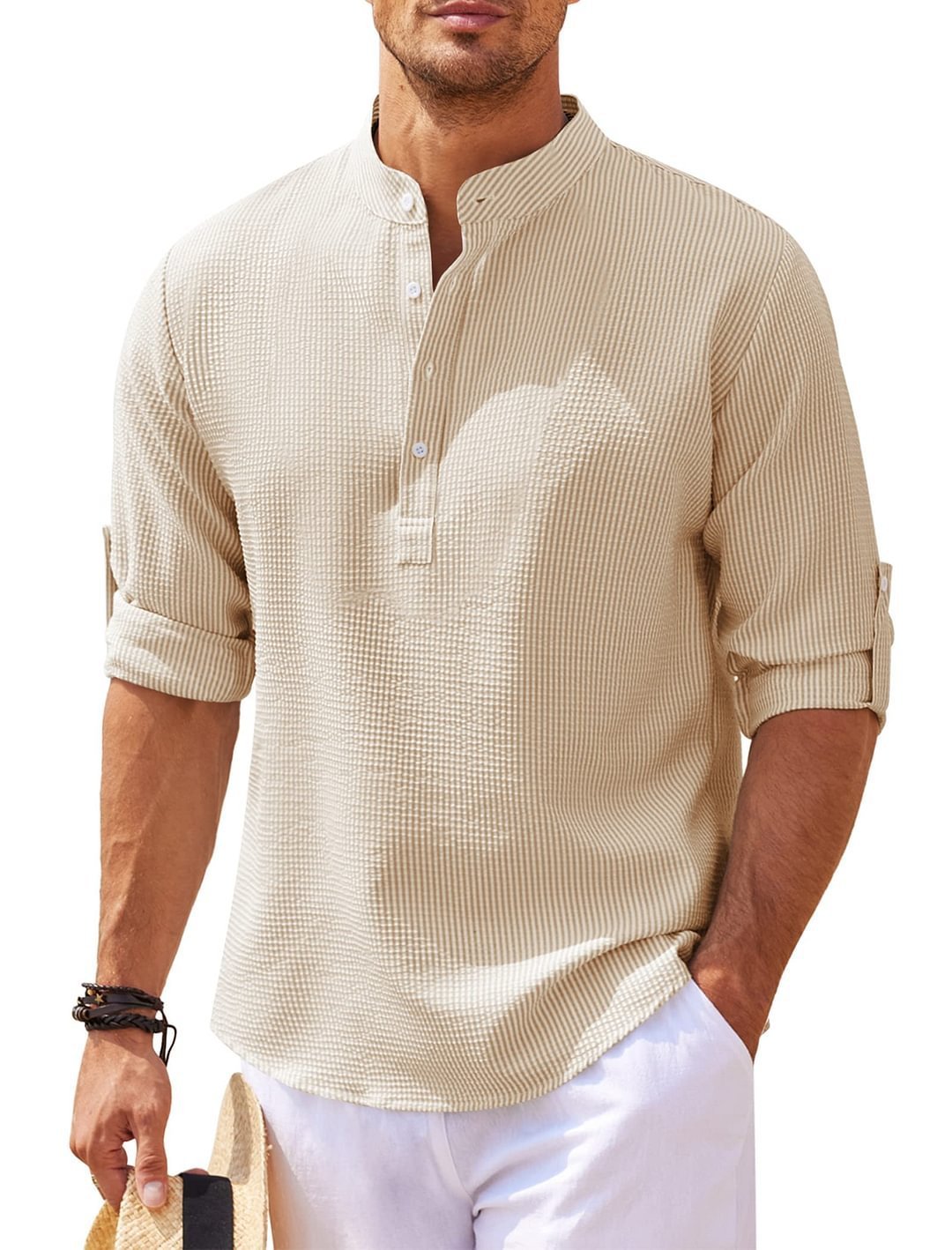 men’s casual long sleeve shirt