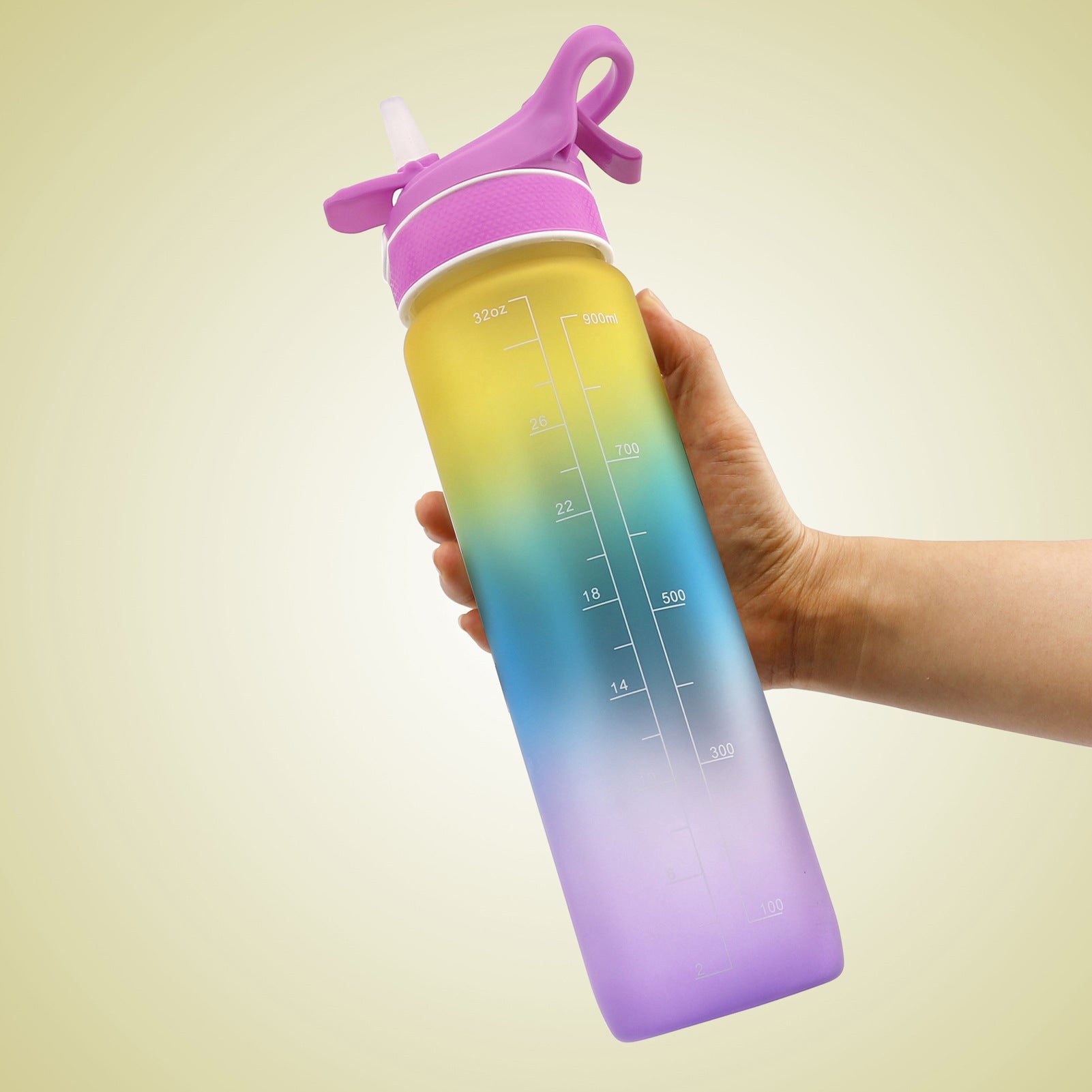 sports water bottle with straw