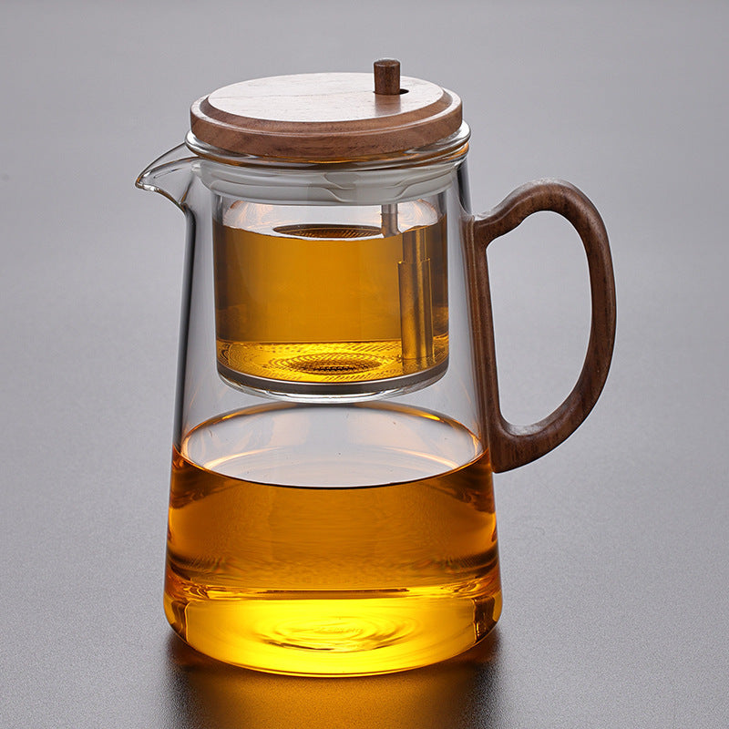 All Glass Heat-resistant Filter Tea Separation Teapot