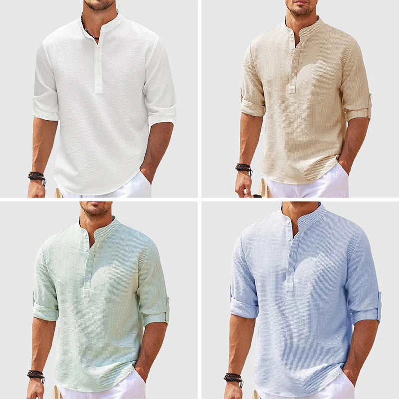 men’s casual long sleeve shirt