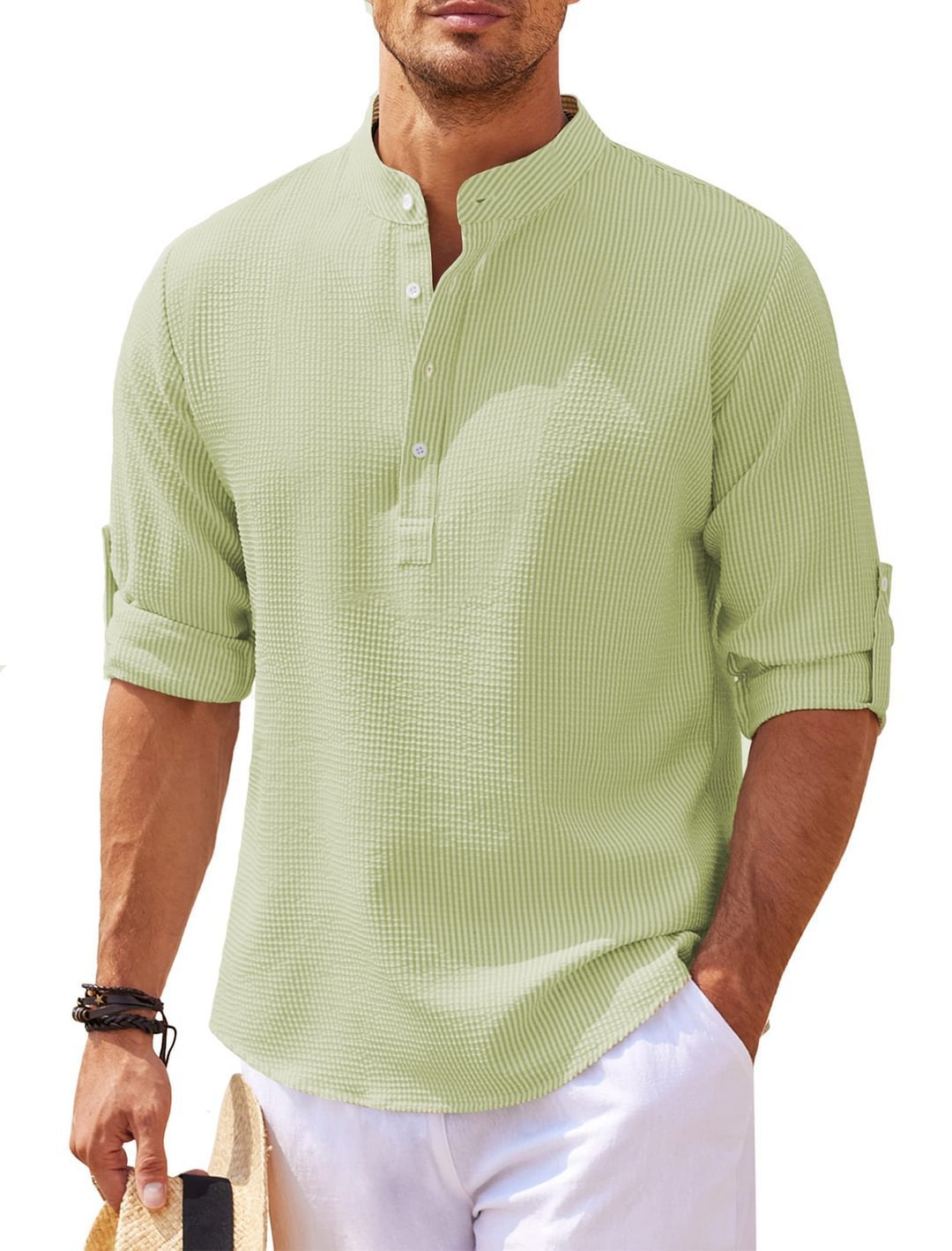 men’s casual long sleeve shirt