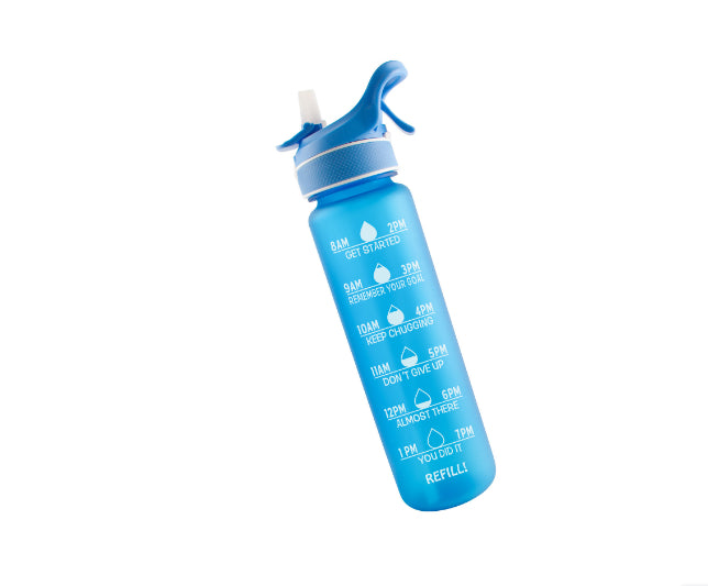 sports water bottle with straw