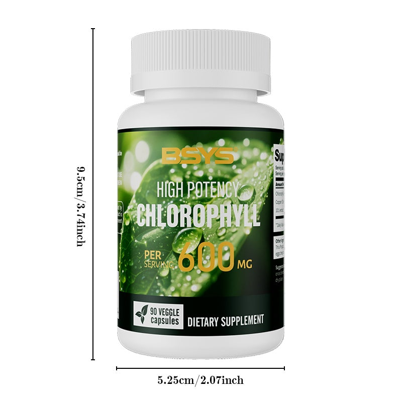 BSYS Chlorophyll Capsules   Daily Detox & Wellness Supplement