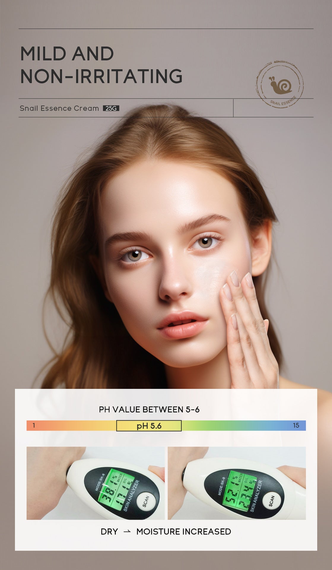 Moisturizing Skin Care Products Laikou Snail Cream