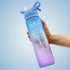 sports water bottle with straw