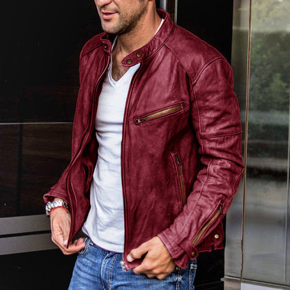 men’s motorcycle leather jacket