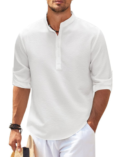 men’s casual long sleeve shirt