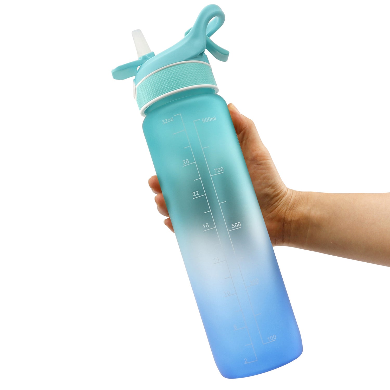 sports water bottle with straw