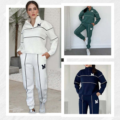 Womens 2 Piece Outfits Lounge Hoodless Pullover Sweatshirt Sweatsuit Sets Sweatshirt Baggy