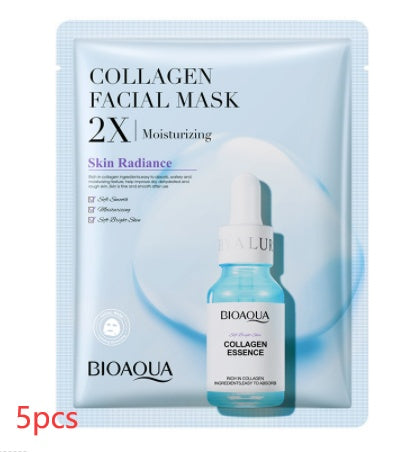 Collagen Face Mask Moisturizing Firming Face Sheet Mask Hyaluronic