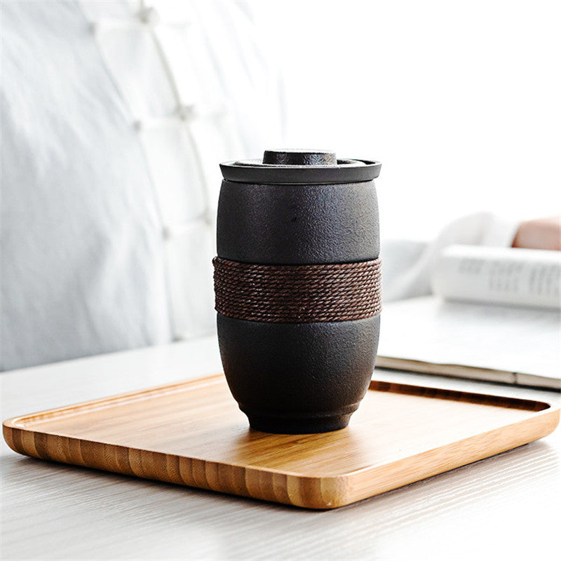 Ceramic Mug Filter Tea Cup With Lid Tea Separation Cup