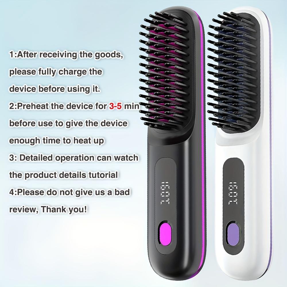 USB Wireless Household Electric Hair Straightening Comb