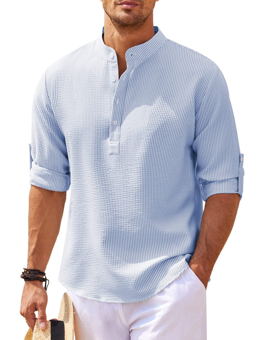 men’s casual long sleeve shirt
