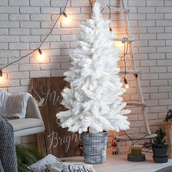 white artificial Christmas tree