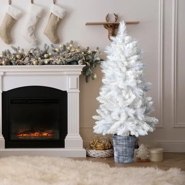 white artificial Christmas tree