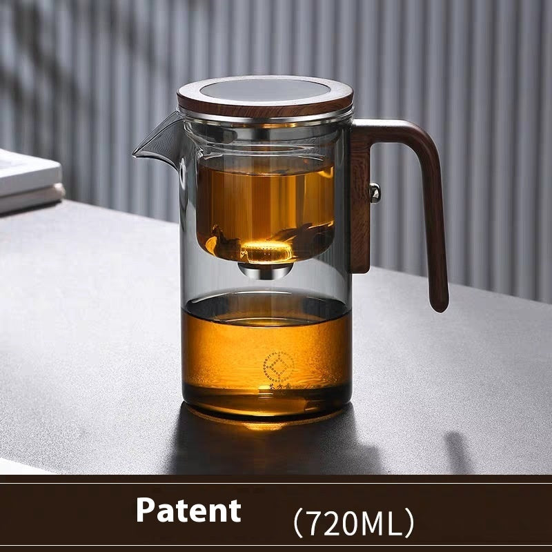 Elegant Glass Liner Teapot Tea Water Separation Household Tea Set