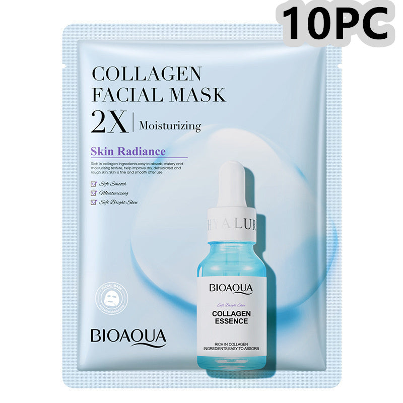 Collagen Face Mask Moisturizing Firming Face Sheet Mask Hyaluronic