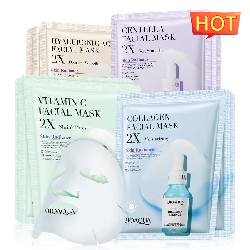 Collagen Face Mask Moisturizing Firming Face Sheet Mask Hyaluronic