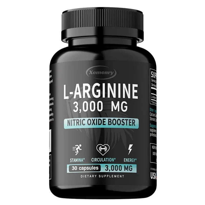 L-Arginine 3000mg - Men's Strength and Endurance Supplement To Improve Sexual