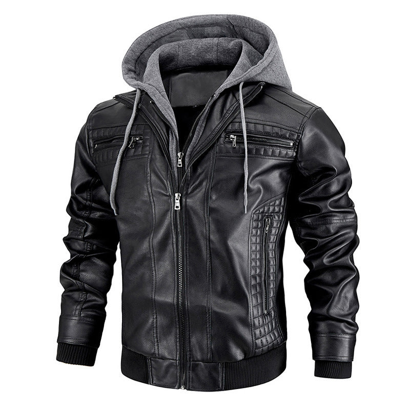 men’s PU leather jacket