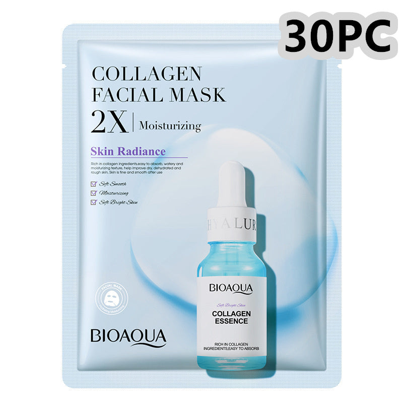 Collagen Face Mask Moisturizing Firming Face Sheet Mask Hyaluronic