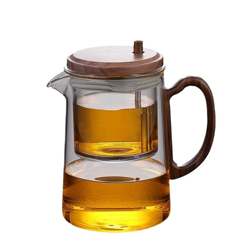 All Glass Heat-resistant Filter Tea Separation Teapot