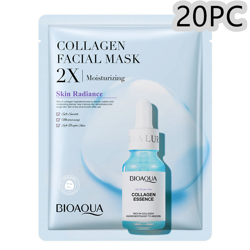 Collagen Face Mask Moisturizing Firming Face Sheet Mask Hyaluronic