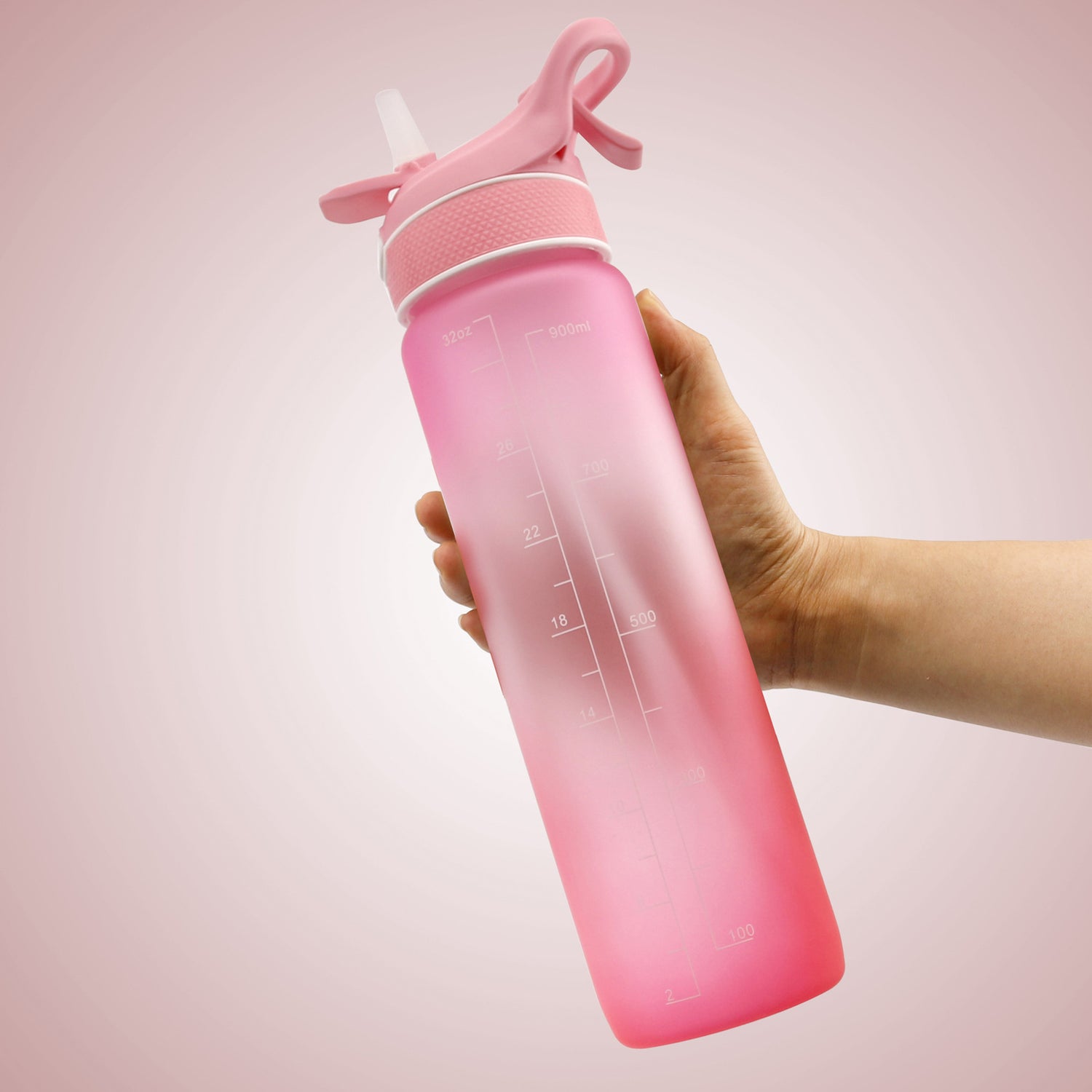 sports water bottle with straw