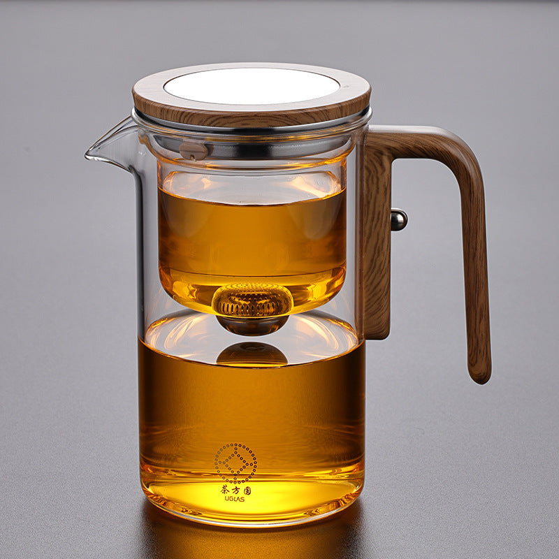 All Glass Heat-resistant Filter Tea Separation Teapot