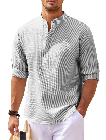 men’s casual long sleeve shirt