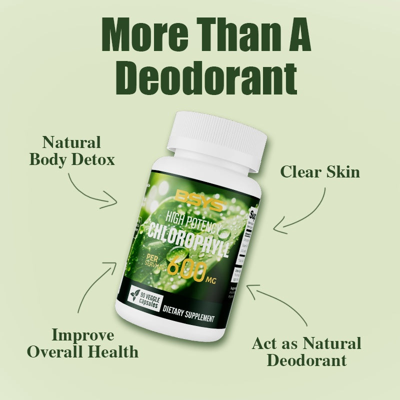 BSYS Chlorophyll Capsules   Daily Detox & Wellness Supplement