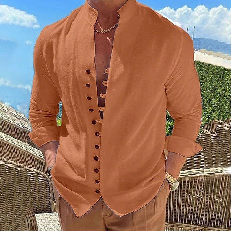 men’s retro long sleeve shirt